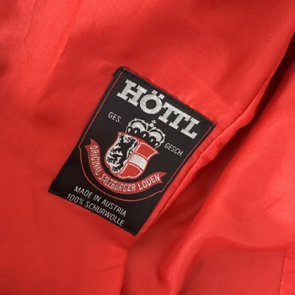 Pe-Ko Austria Woman 40 Red Marching Band Themed Coat Wool Salzburger Loden - Picture 8 of 10